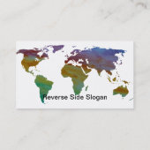 Colorwashedの世界地図 名刺 (裏面)