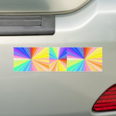 ColorWheelの輝き-楽しむなnの共有の喜び バンパーステッカー (車上)