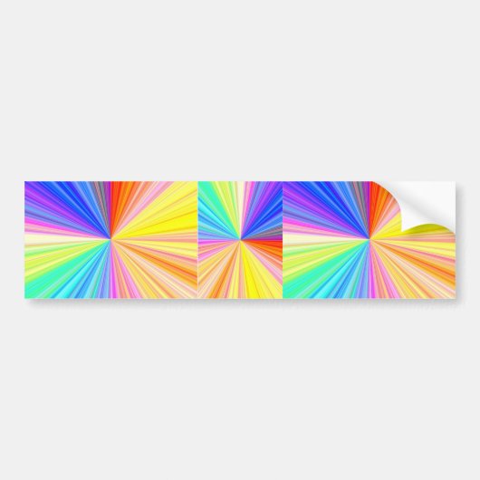 ColorWheelの輝き-楽しむなnの共有の喜び バンパーステッカー (正面)