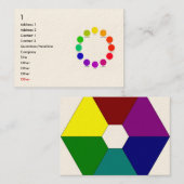 colorwheel、1の住所1の住所2の接触1、… 名刺 (正面/裏面)