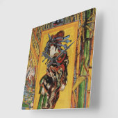 Colosan Oiran 日本の by Vincent vanゴッホ スクエア壁時計 (傾斜)