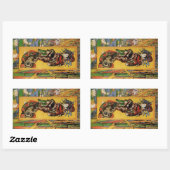 Colosan Oiran 日本の by Vincent vanゴッホ 長方形シール (シート)