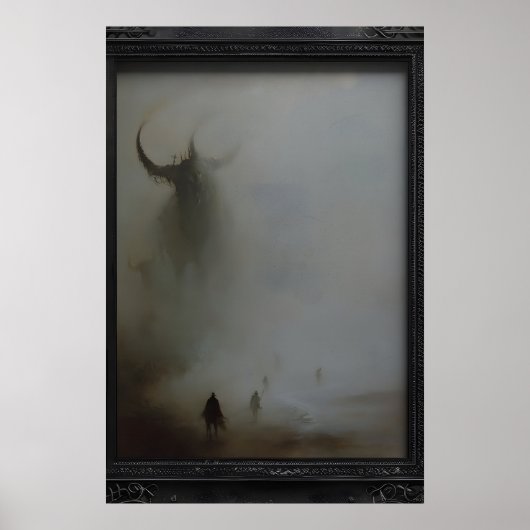Colossal Monster Wall Art Print, Gothic Dark ポスター (正面)
