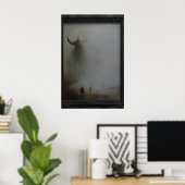 Colossal Monster Wall Art Print, Gothic Dark ポスター (ホームオフィス)