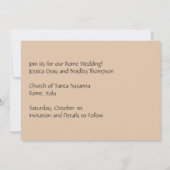 Colosseumパーソナライズなローマイタリアの保存日付 セーブザデート (裏面)