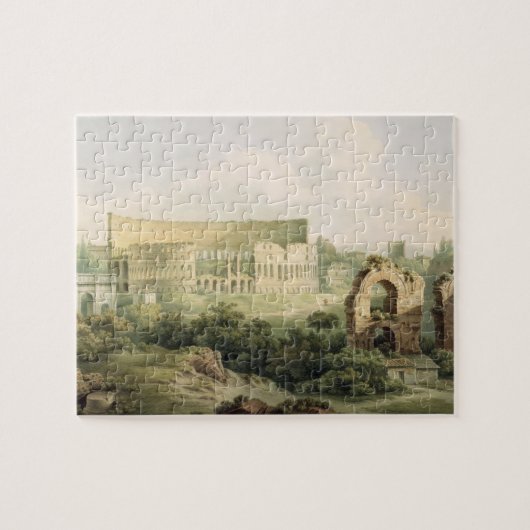 Colosseum、ローマ1802年(w/c woのグラファイトに ジグソーパズル (横)