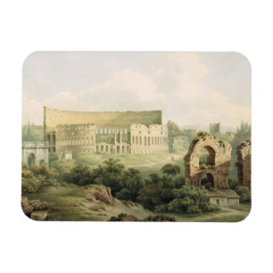 Colosseum、ローマ1802年(w/c woのグラファイトに マグネット