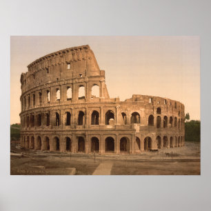 Colosseum、ローマ、イタリアの外面 ポスター