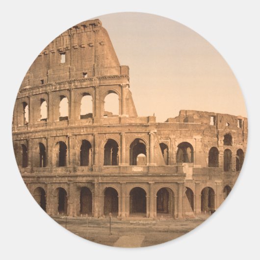 Colosseum、ローマ、イタリアの外面 ラウンドシール (正面)