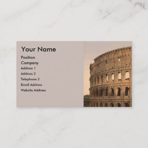 Colosseum、ローマ、イタリアの外面 名刺