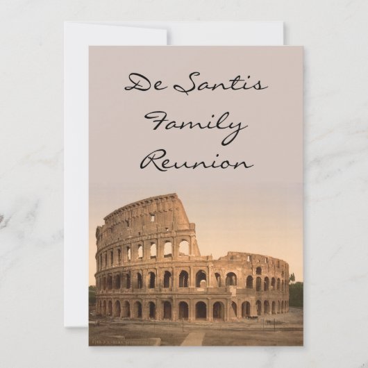 Colosseum、ローマ、イタリアの外面 招待状 (正面)