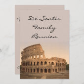 Colosseum、ローマ、イタリアの外面 招待状 (正面/裏面)