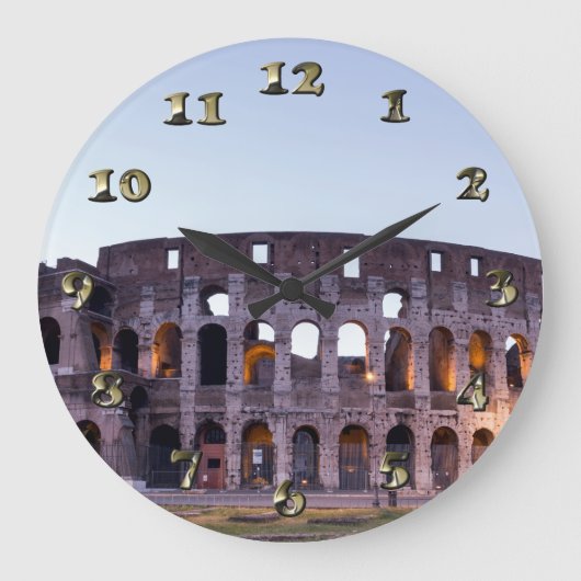 Colosseum -ローマ-イタリア ラージ壁時計 (正面)