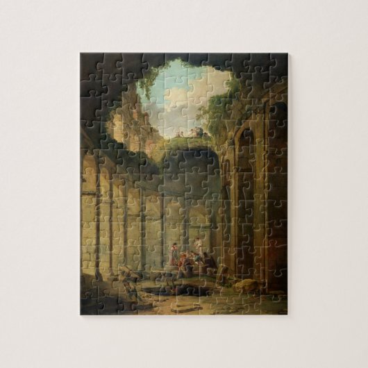 Colosseum、ローマ(キャンバスの油) ジグソーパズル (縦)