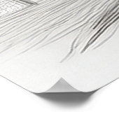 Colosseum historical landmark in rome, italy sketc ポスター (角)