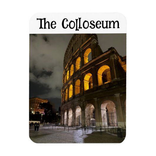 Colosseum Rome Italy - Vintage Architectural Landm マグネット (縦)