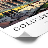 Colosseum Rome Italy Wall Art, Ancient Ruin ポスター (角)