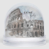 Colosseum Rome Snow Globe – Vintage Italy Travel  (正面)