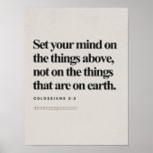 Colossians 3_2, Bible Verse, Modern Bible, Scriptu ポスター (正面)