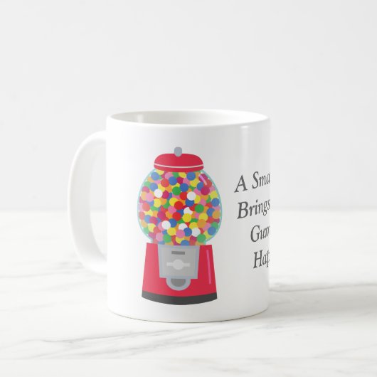 Colouful Gumball機械小さな変更の引用文 コーヒーマグカップ (正面左)