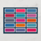 Colour Bricks (blue/pink) ポストカード (正面)