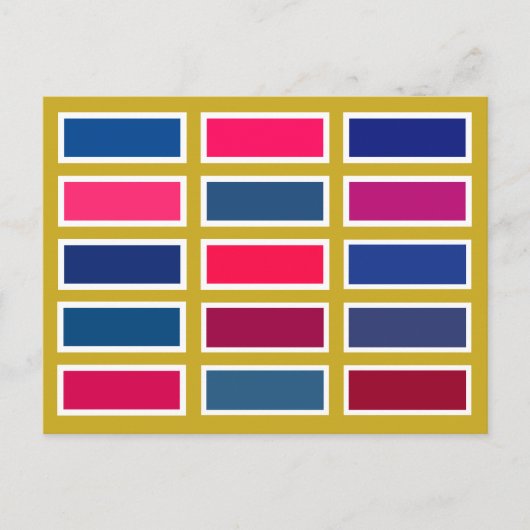 Colour Bricks (blue/pink) ポストカード (正面)