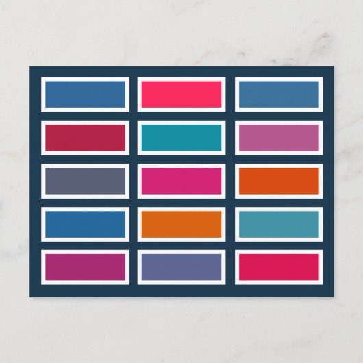 Colour Bricks (bold) ポストカード (正面)