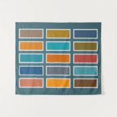 Colour Bricks (retro)  タペストリー (正面(横))