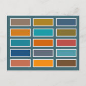Colour Bricks (retro)  ポストカード (正面)