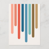 Colour Drips (Retro) ポストカード (正面)