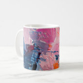 Colour Rush Abstract Oil Paint III Mug コーヒーマグカップ (正面左)
