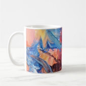 Colour Rush Abstract Oil Paint Mug コーヒーマグカップ (左)