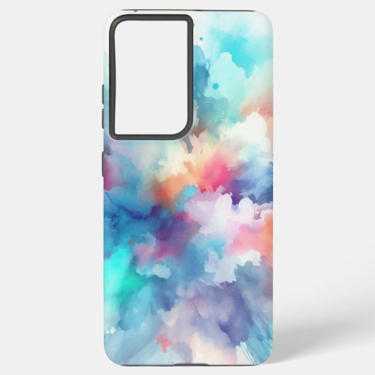 Colour Splash Tie Dye Design Samsung Galaxyケース (裏面)
