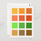 Colour Squares (Autumn) Postcard ポストカード (正面/裏面)