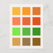 Colour Squares (Autumn) Postcard ポストカード (正面)