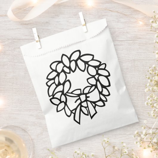 Colour-Your-Ownリース(Bow Set of 50) フェイバーバッグ (クリップ留めされた状態)