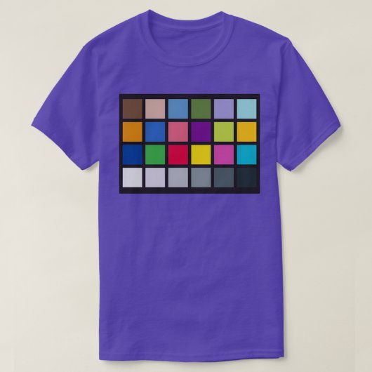 ColourChecker  Tシャツ (デザイン正面)