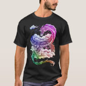 Coloured Japanese tradition dragon Tシャツ (正面)