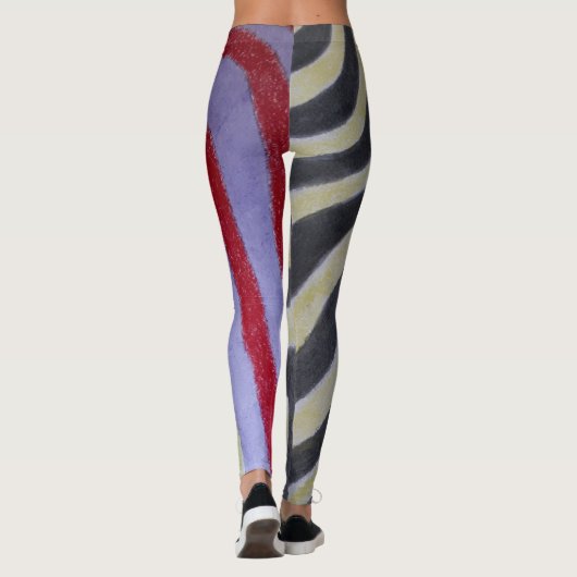 Coloured Waves Leggings レギンス (裏面)