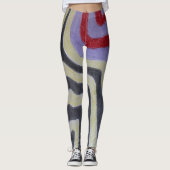 Coloured Waves Leggings レギンス (正面)