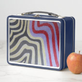 Coloured Waves Metal Lunchbox メタルランチボックス (インサイチュ)