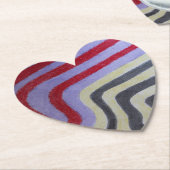 Coloured Waves Paper Coaster ペーパーコースター (アングル)