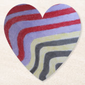 Coloured Waves Paper Coaster ペーパーコースター (正面)