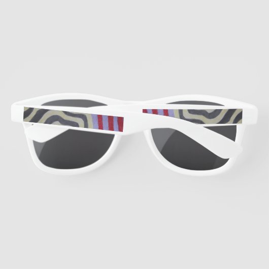Coloured Waves Plastic Sunglasses サングラス (裏面)