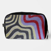 Coloured Waves Print Cut Sew Bag ドップキット (正面)