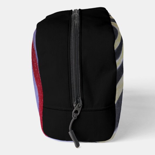 Coloured Waves Print Cut Sew Bag ドップキット (右)