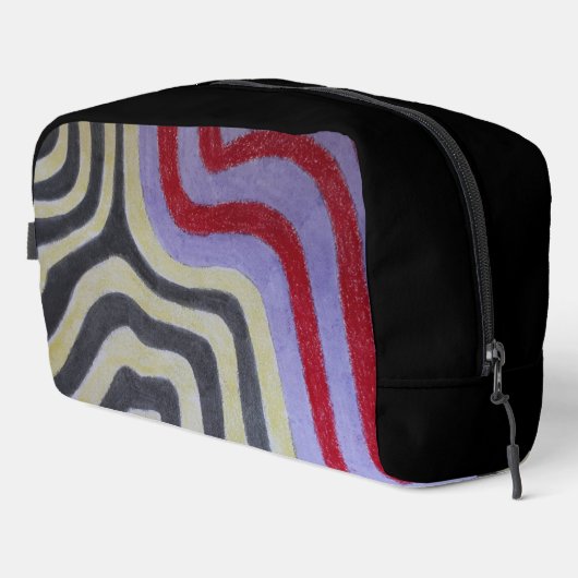 Coloured Waves Print Cut Sew Bag ドップキット (右コーナー)