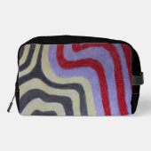 Coloured Waves Print Cut Sew Bag ドップキット (裏面)