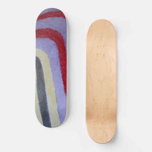 Coloured Waves Skateboard スケートボード (正面)