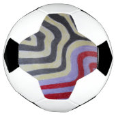 Coloured Waves Soccer Ball サッカーボール (回転)